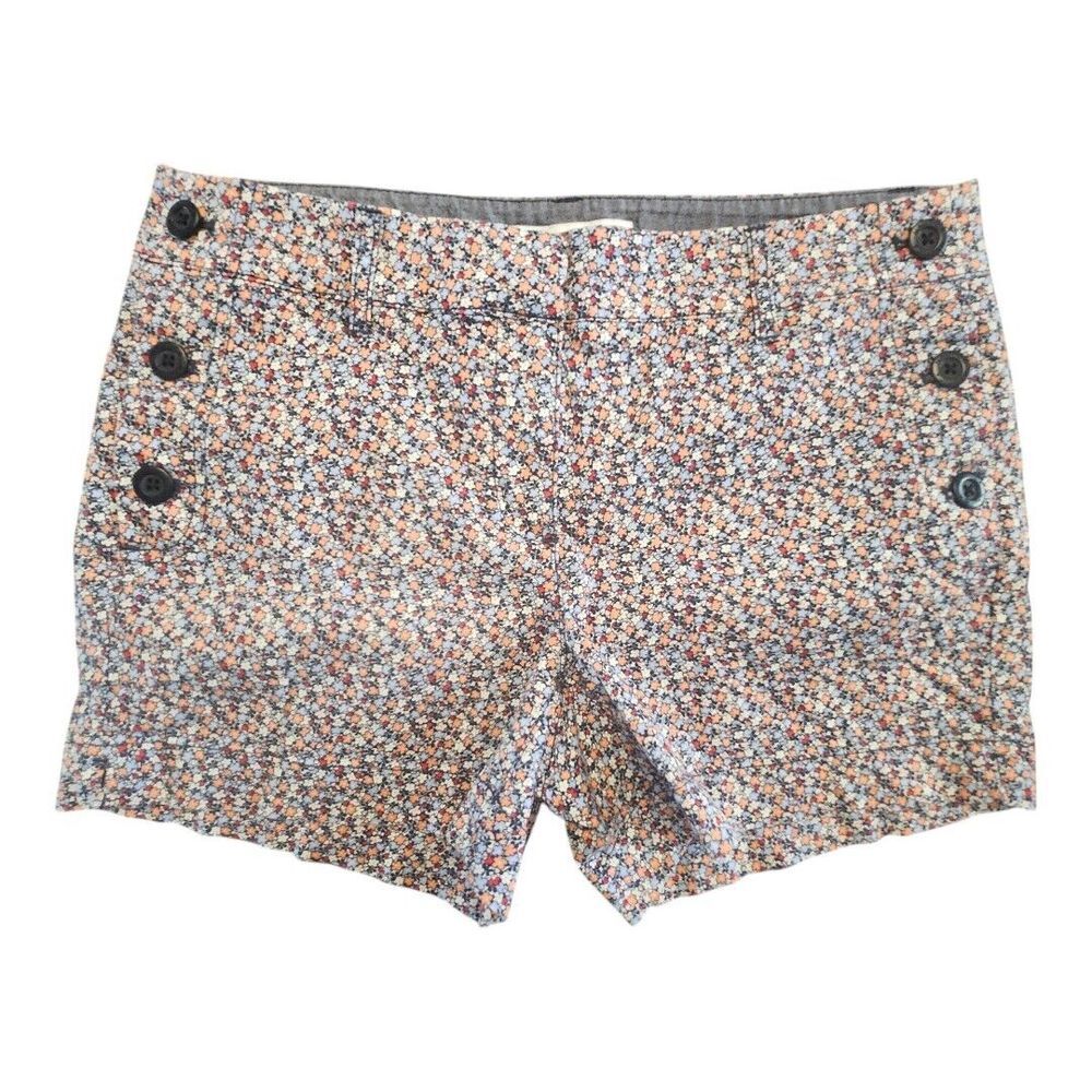 NWOT Nautica Women's 4‎ Colorful Shorts Summer Beach Party Travel Buttons Preppy